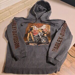 トップス Dudley Perkins Co/Harley-Davidson hoodie Vintage Size M Medium Harley Davidson Hoodie Dudley Perkins